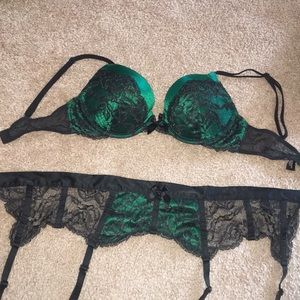 Victoria’s Secret bra and garter set